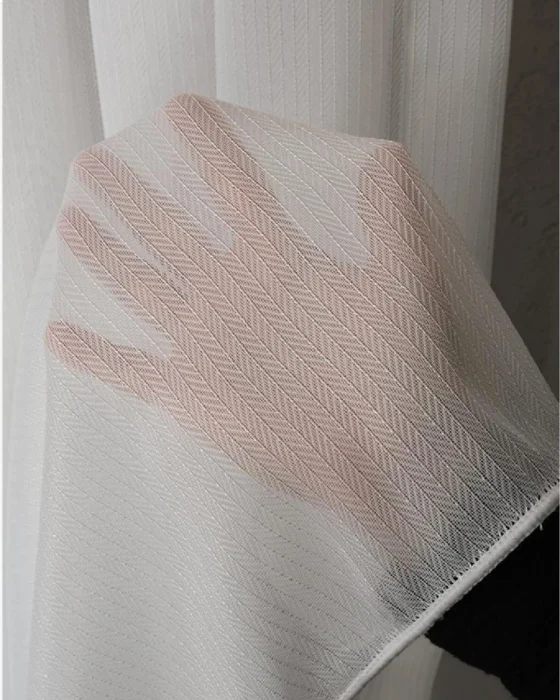 Perdeshop | Online Tül Perde, Fon Perde ve Aksesuarları balık sırtı desenli tül perde – ağır gramajlı, Özel Ölçü & pile seçenekli