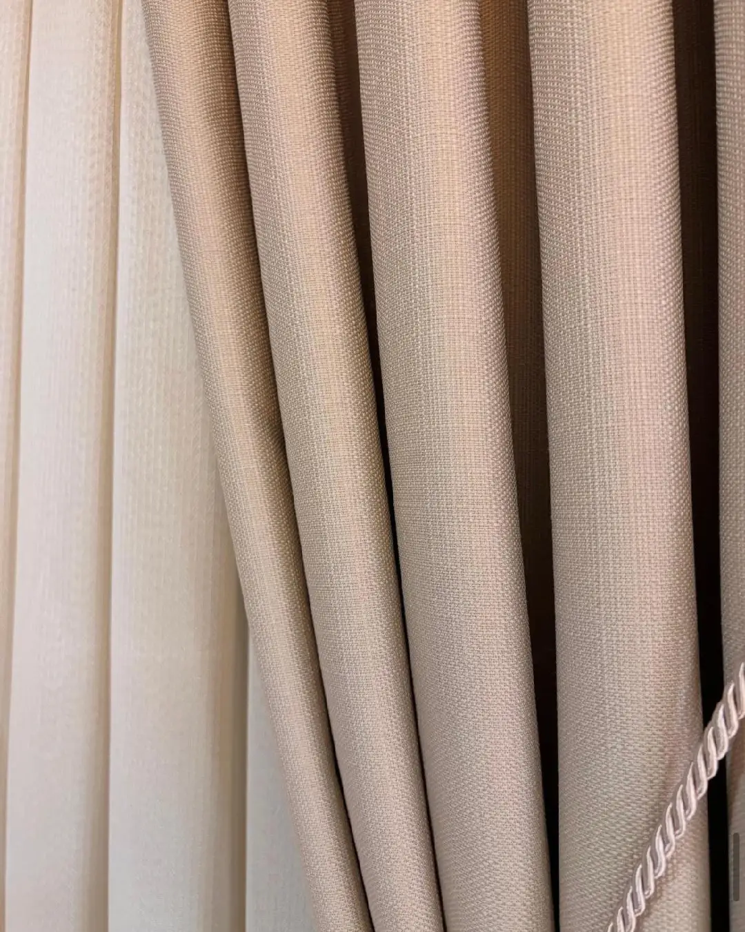 bej düz keten fon perde – Ütü gerektirmez & Özel Ölçü bej düz keten fon perde – Ütü gerektirmez & Özel Ölçü