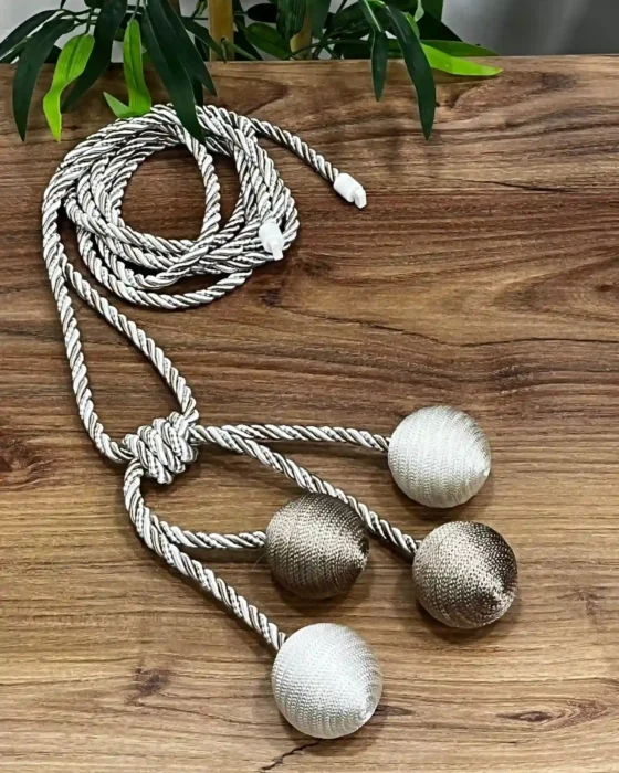 gri bej tavan baglama bracol perde toplama