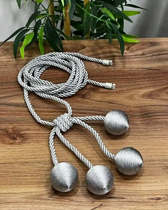 lüks gri tavandan mekanizmalı braçol (perde bağı)