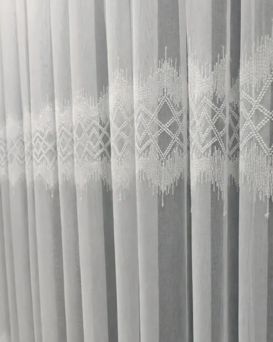 Perdeshop | Online Tül Perde, Fon Perde ve Aksesuarları İnci prizma bantlı tül perde – Ütü gerektirmez, tüm pile seçenekleri mevcut