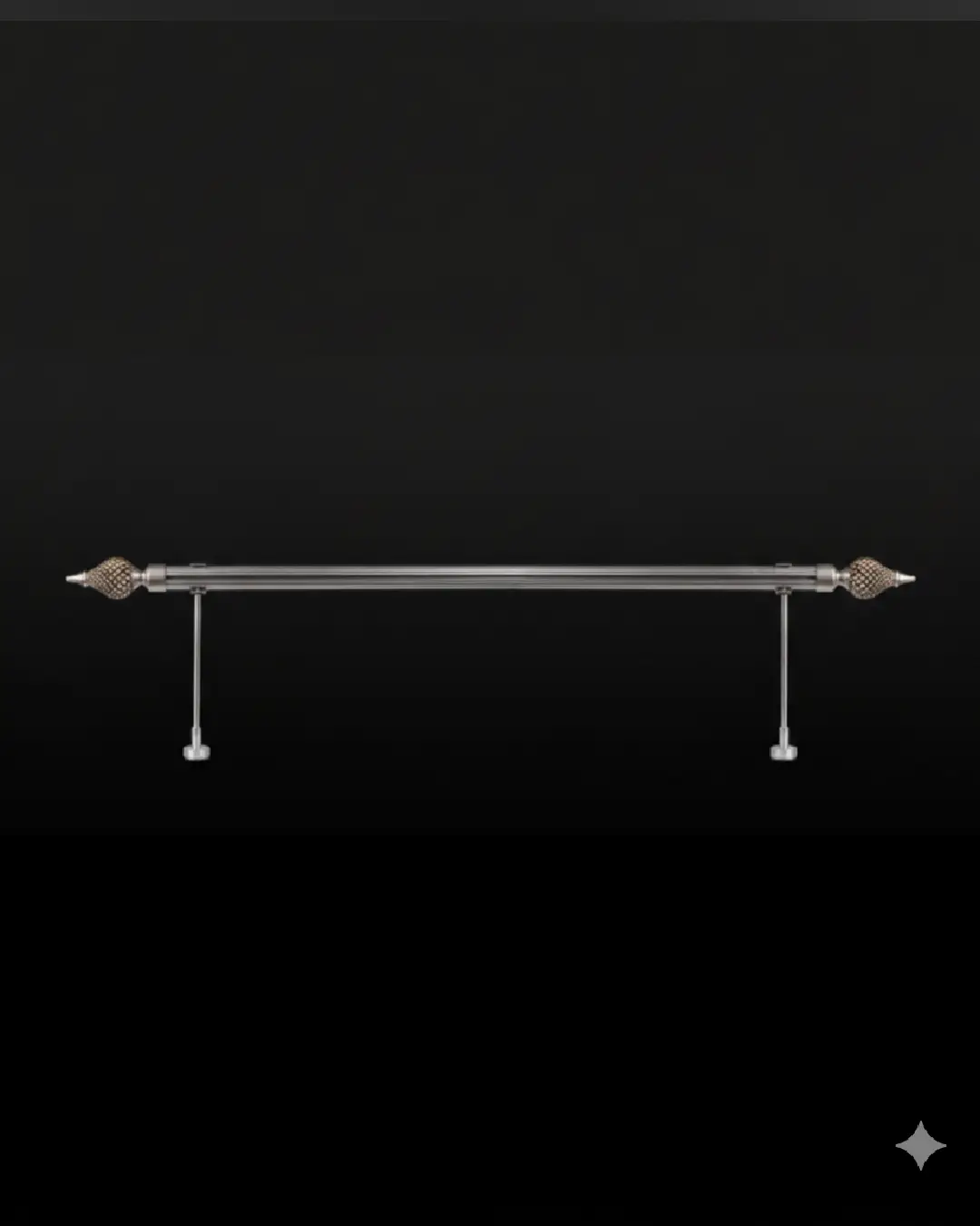 gümüş antik eskitme rustik perde askısı kozalak başlıklı fon perde borusu gümüş antik eskitme rustik perde askısı kozalak başlıklı fon perde borusu