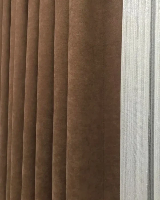 Perdeshop | Online Tül Perde, Fon Perde ve Aksesuarları kahve rengi lüks panama fon perde – dökümlü ve Ütü gerektirmez