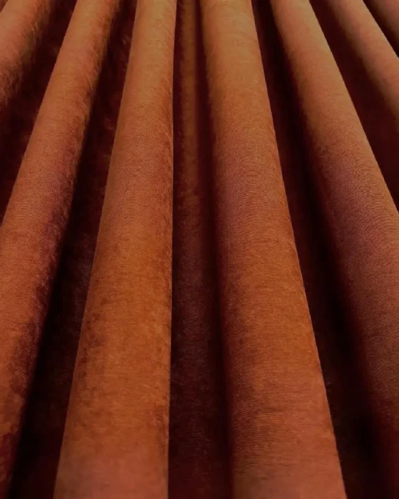 Perdeshop | Online Tül Perde, Fon Perde ve Aksesuarları kiremit rengi lüks panama fon perde – dökümlü ve Ütü gerektirmez