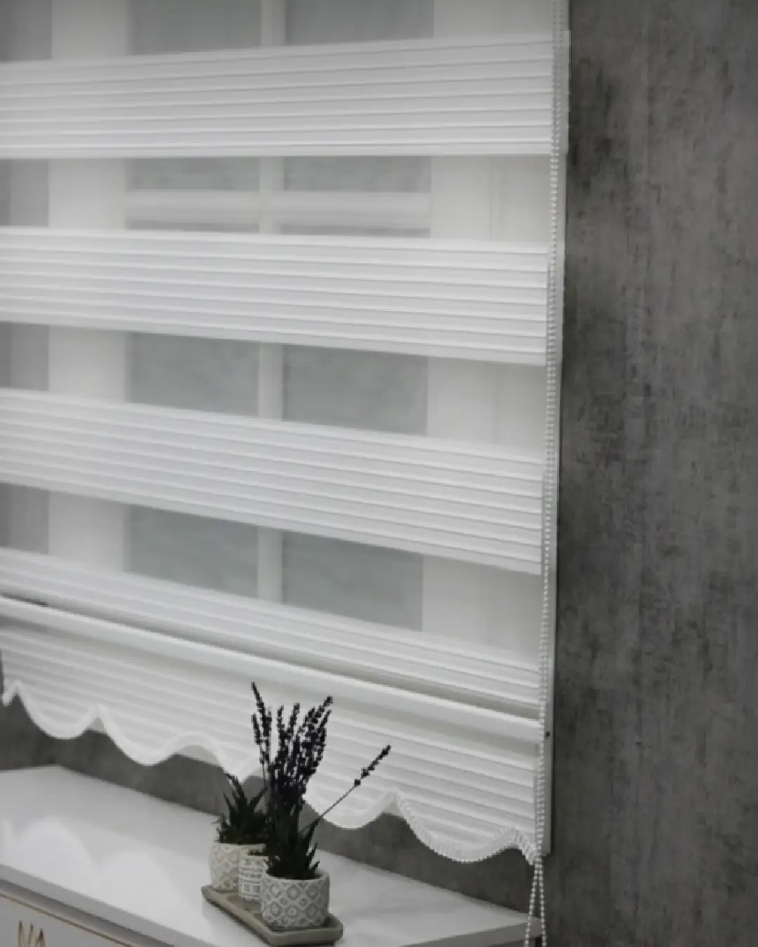 pliseli beyaz zebra perde (Özel Ölçü seçenekli) pliseli beyaz zebra perde (Özel Ölçü seçenekli)