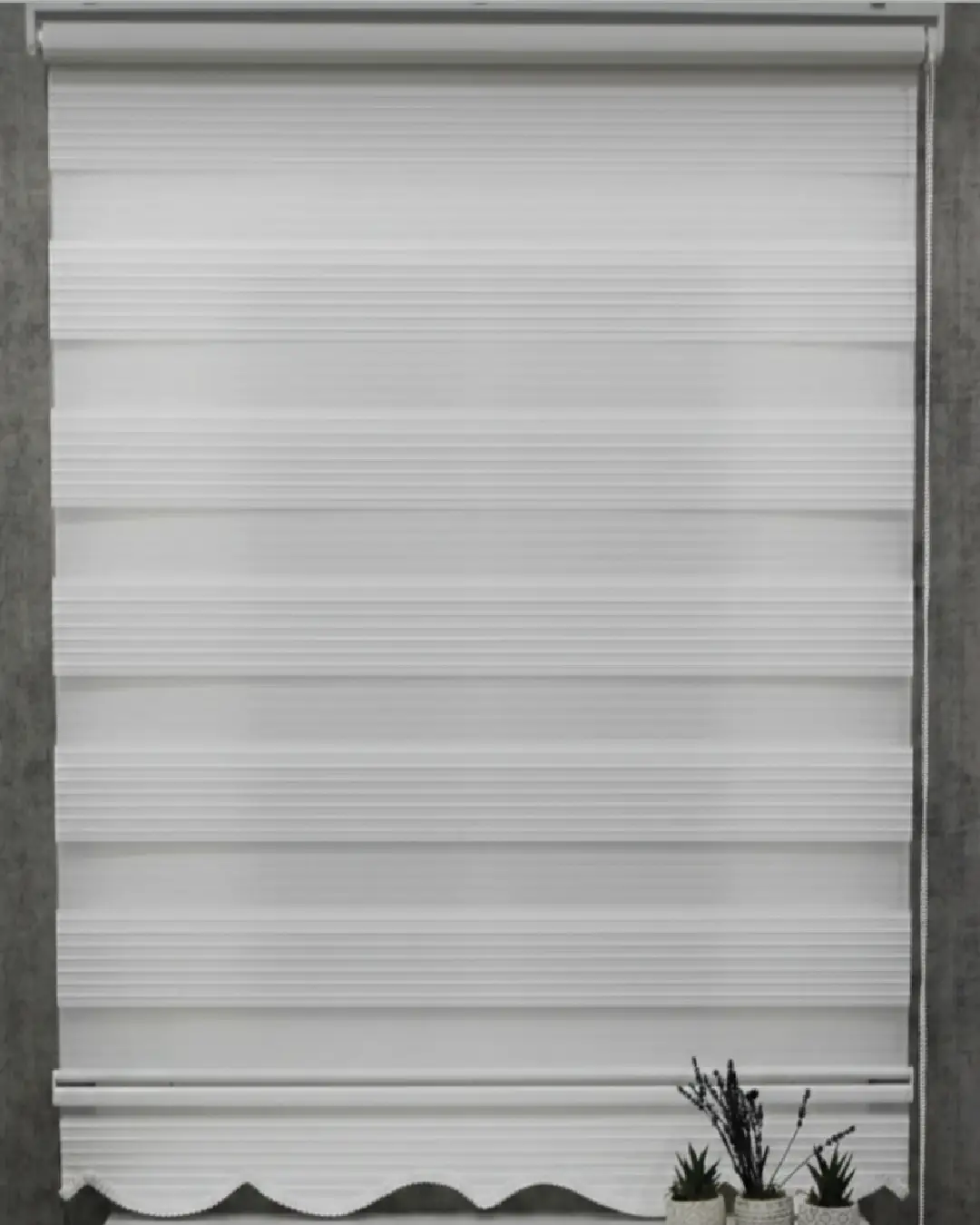 pliseli beyaz zebra perde (Özel Ölçü seçenekli) pliseli beyaz zebra perde (Özel Ölçü seçenekli)