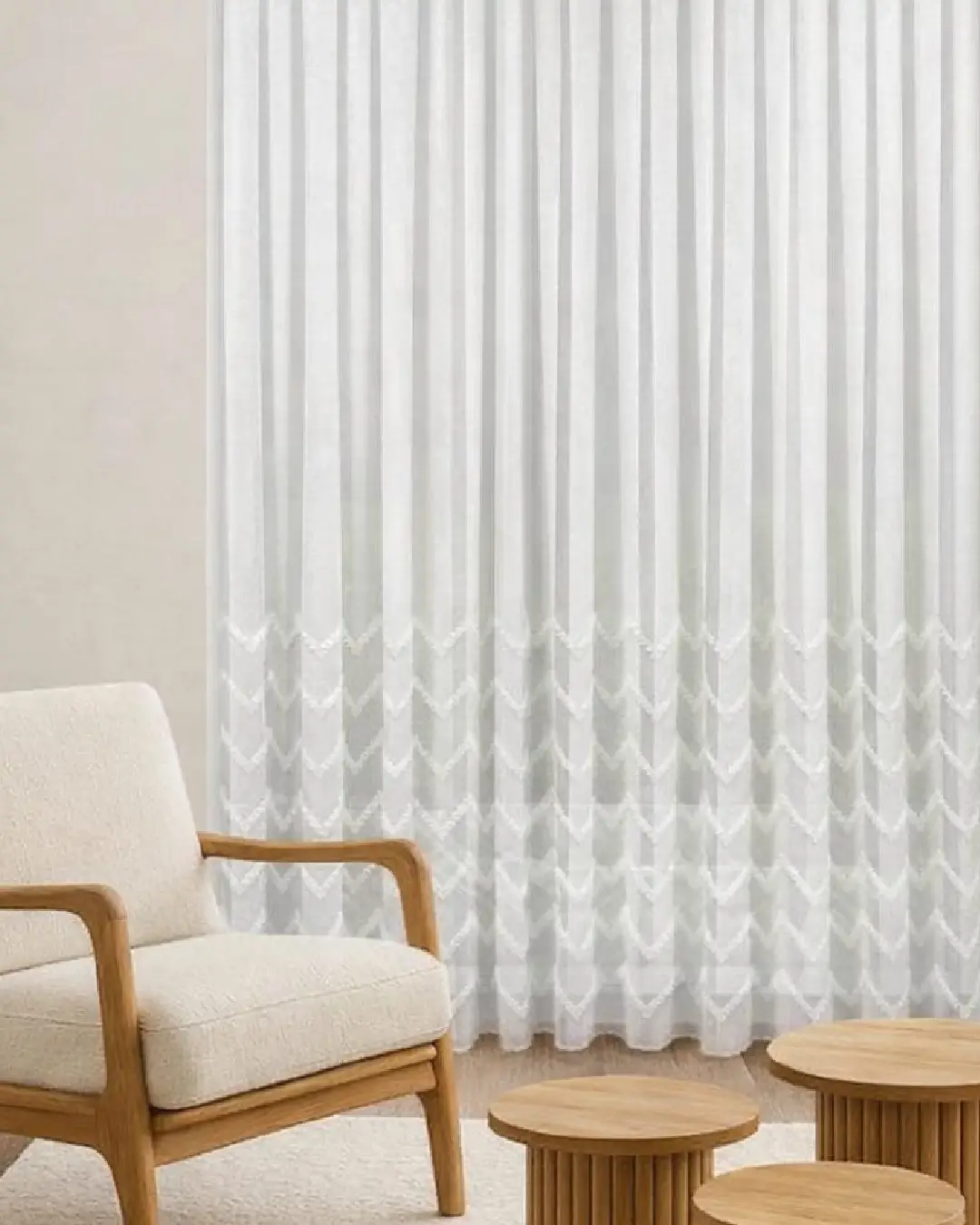 zigzag desenli etek nakışlı ekru tül perde – keten dokulu, Ütü İstemez, kornişe hazır zigzag desenli etek nakışlı ekru tül perde – keten dokulu, Ütü İstemez, kornişe hazır