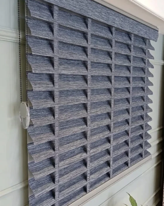 Perdeshop | İndirimli Perde Çeşitleri - Kaçırılmayacak Fırsatlar silüet perde bambu görünümlü gri kumaş jaluzi (Özel Ölçü)